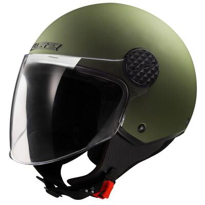 casco jet LS2 Sphere Lux 2 verde opaco