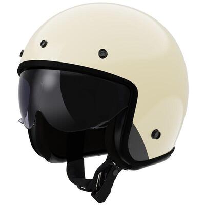 casco jet LS2 Bob 2 in fibra cream