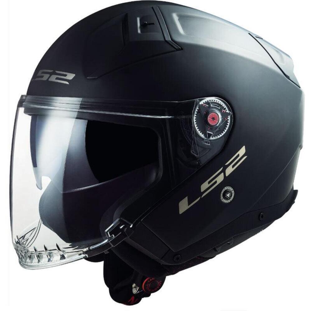 Casco Jet LS2 OF603 INFINITY II SOLID in fibra Ner