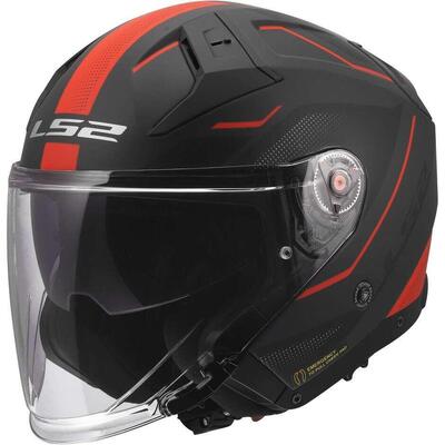 Casco Jet LS2 OF603 Infinity II Veyron Nero Grigio