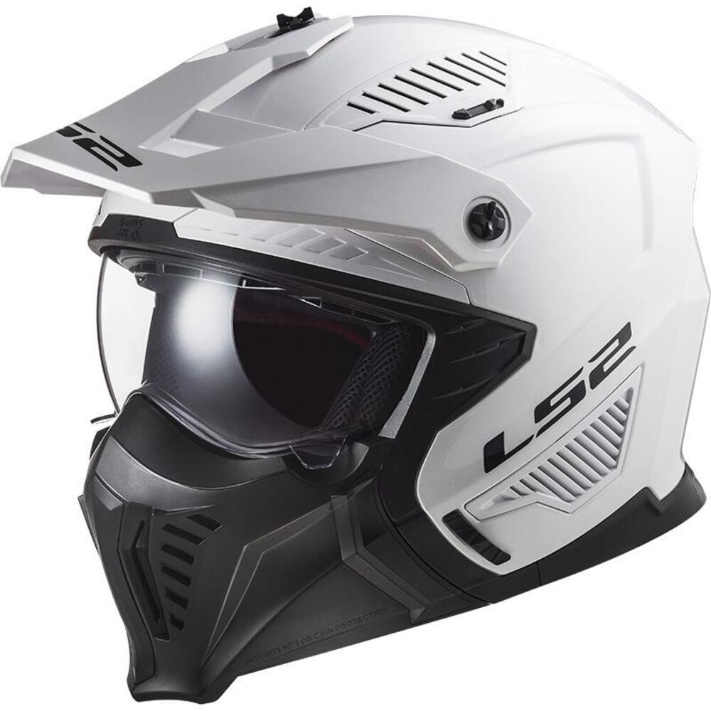 Casco modulare LS2 OF606 DRIFTER SOLID Bianco ECE