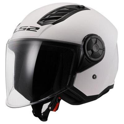 Casco Jet LS2 OF616 Airflow 2 Solid bianco