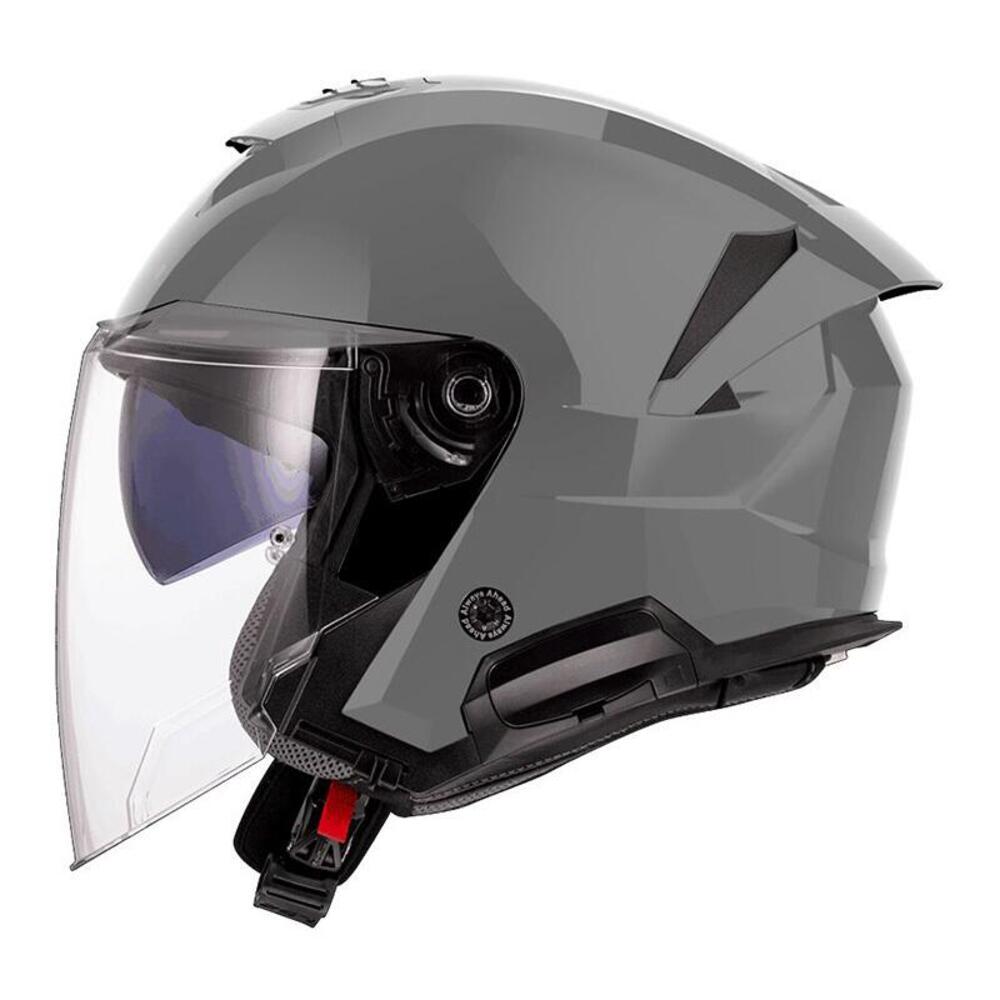 casco jet LS2 Verso 2 Solid nardo grigio