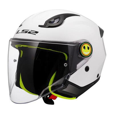 Casco Jet Bambino LS2 OF622 Funny 2 Bianco