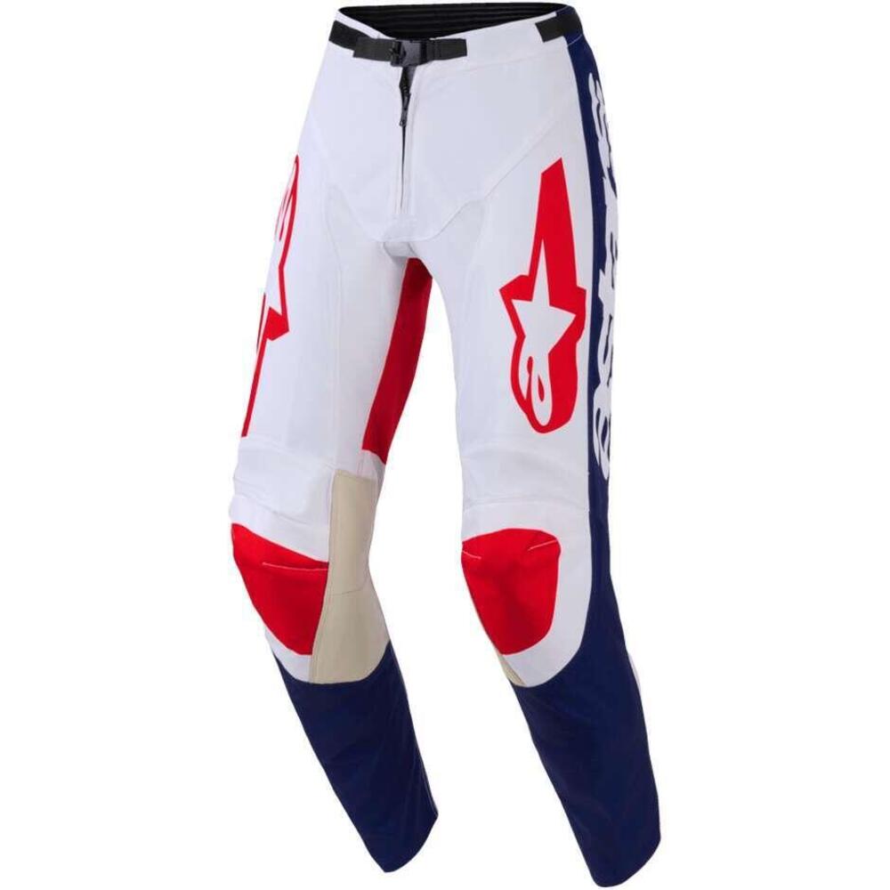 Pantaloni Cross Alpinestars Racer Riway Bianco Blu