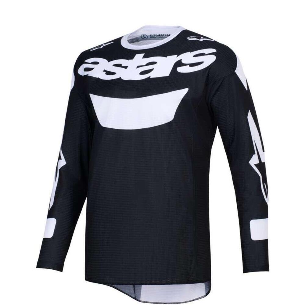 Maglia Cross Alpinestars Racer Air Riway Nero Bian