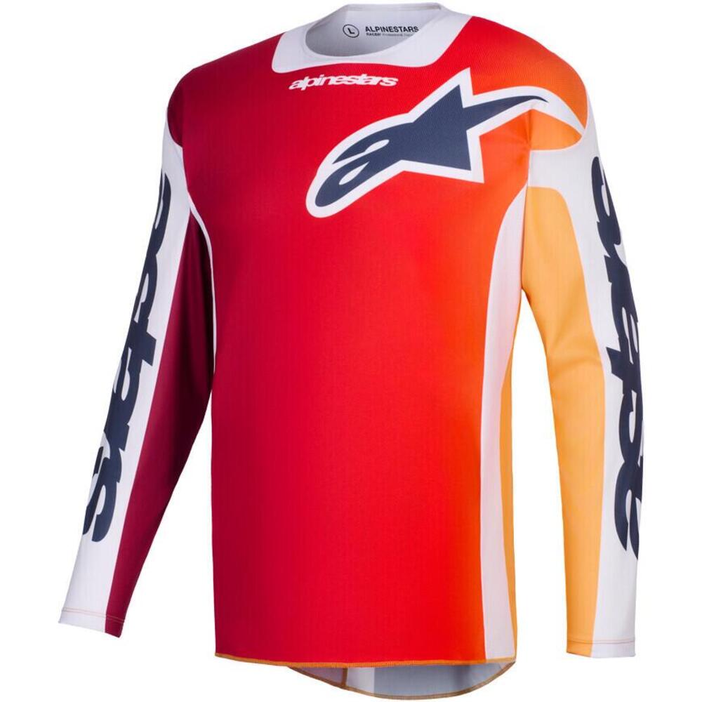 Maglia Cross Alpinestars Racer Portl Rosso Grigio