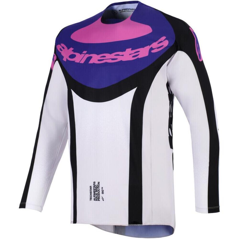 Maglia Cross Alpinestars Techstar Knif Nero Grigio