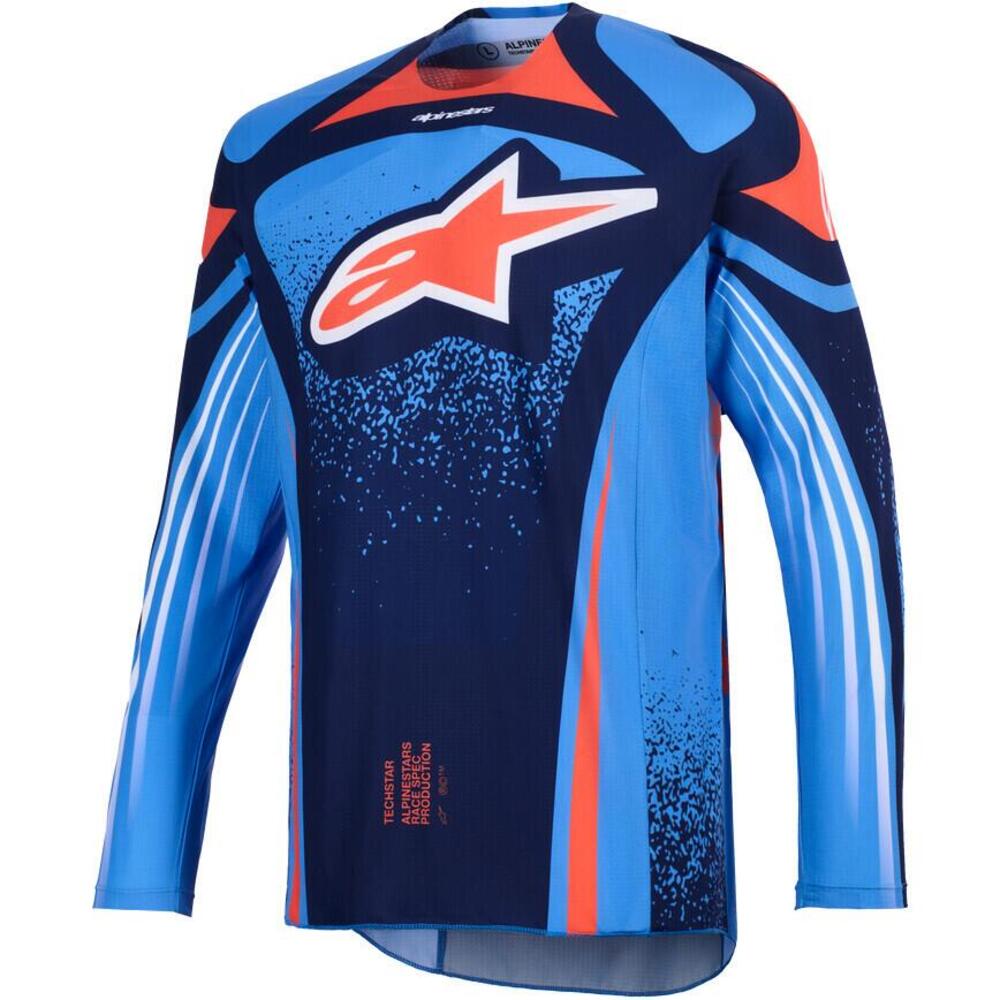 Maglia Cross Alpinestars Techstar Nomur Blu Navy A