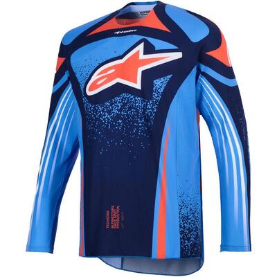 Maglia Cross Alpinestars Techstar Nomur Blu Navy A