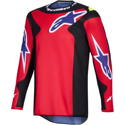 Maglia Cross Alpinestars Fluid Grid Rosso Nero Vio