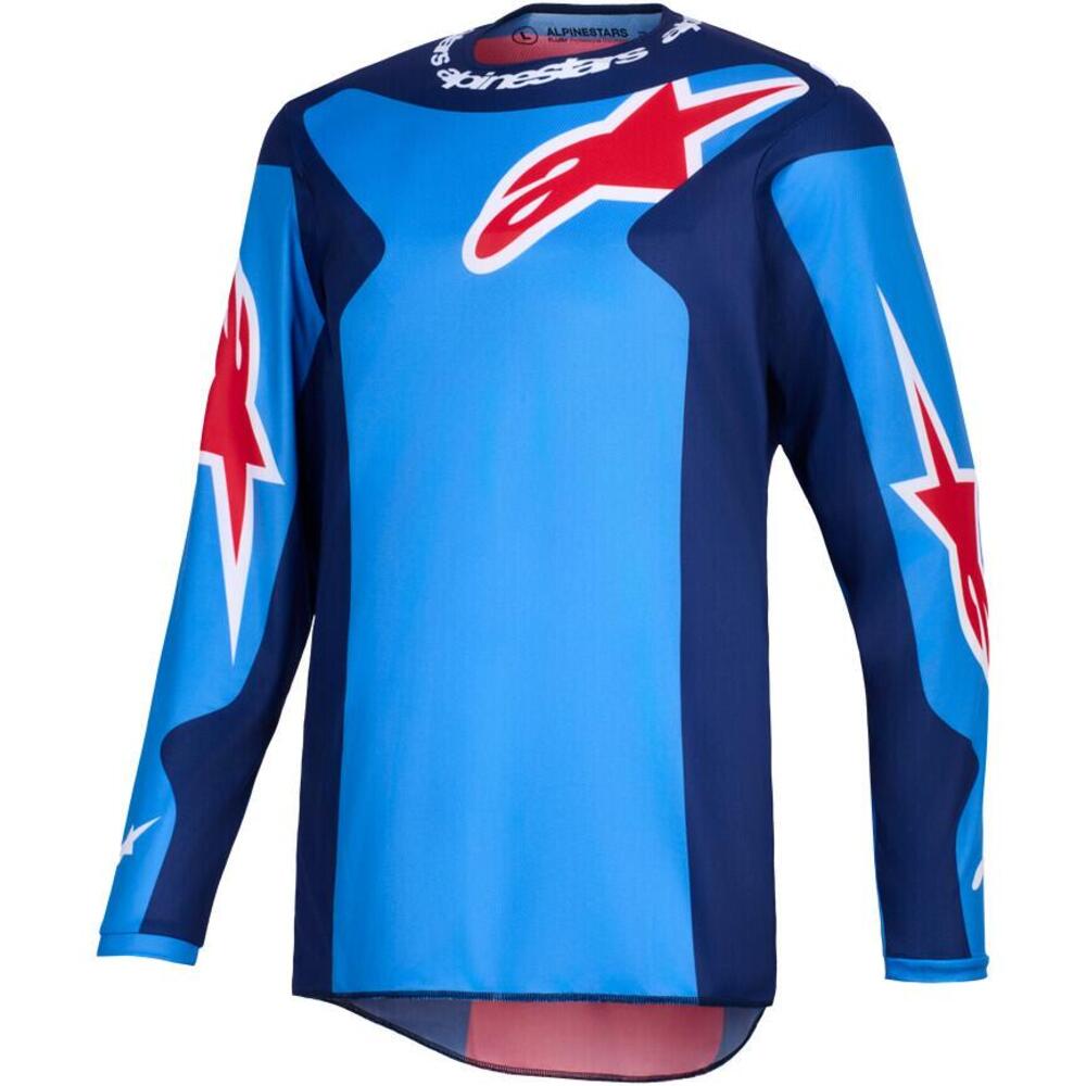 Maglia Cross Alpinestars Fluid Grid Blu Rosso