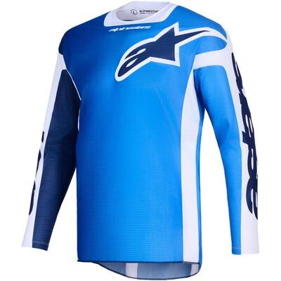 Maglia Cross Alpinestars Racer Air Portl Blu Bianc