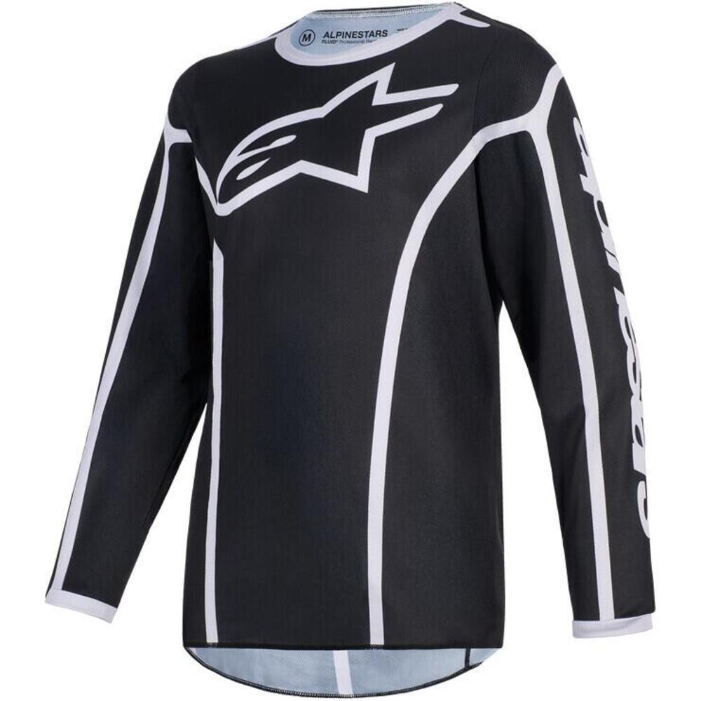 Maglia Cross Bambino Alpinestars Fluid Apex Nero G