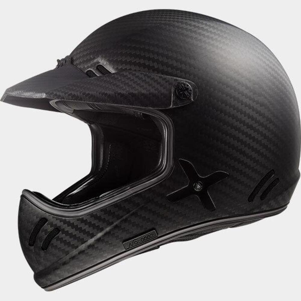 Casco cross LS2 MX471 XTRA Single mono Carbon Opac