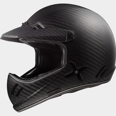 Casco cross LS2 MX471 XTRA Single mono Carbon Opac