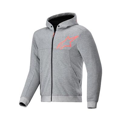 Felpa Moto Alpinestars Chrome V2 Sport Grigio Ross