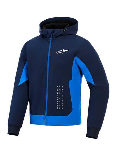Felpa Moto Alpinestars Radium Tech Blu
