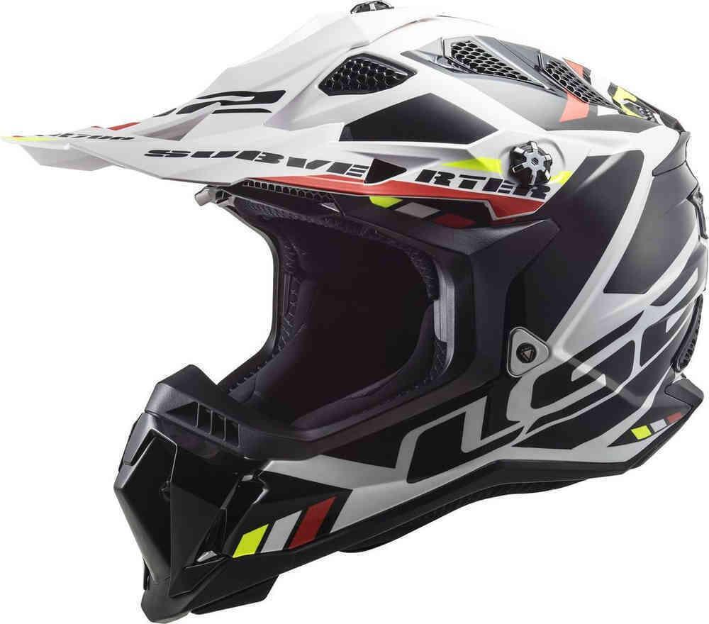 Casco Cross LS2 MX700 SUBVERTER STOMP Bianco Nero