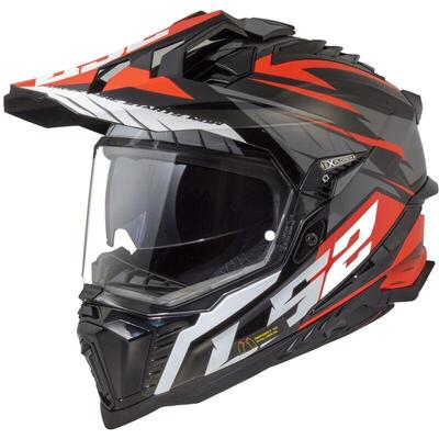Casco integrale LS2 MX701 Explorer Spire nero tita
