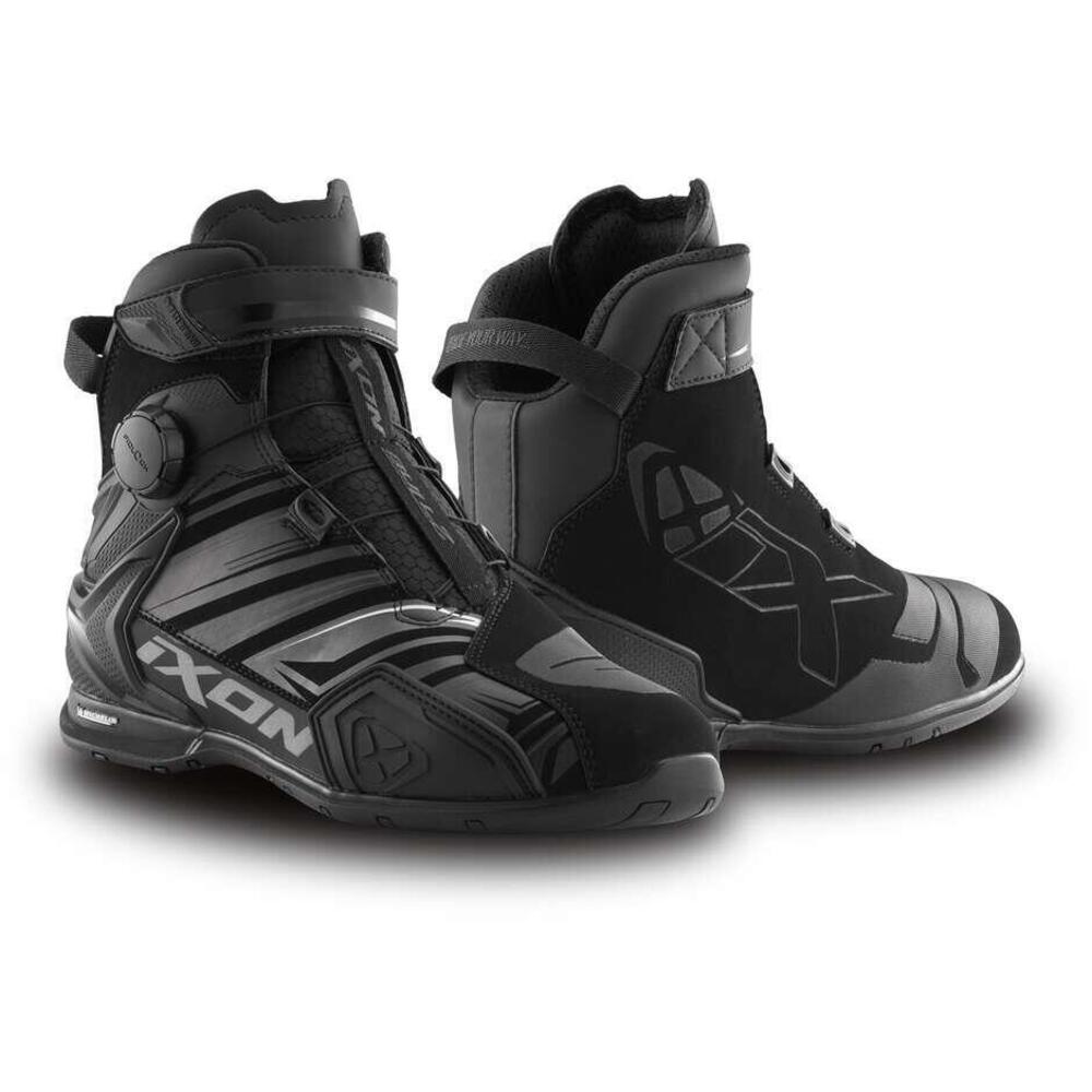 Scarpe Moto Ixon Bull 2 WP Ultra Nero Antracite