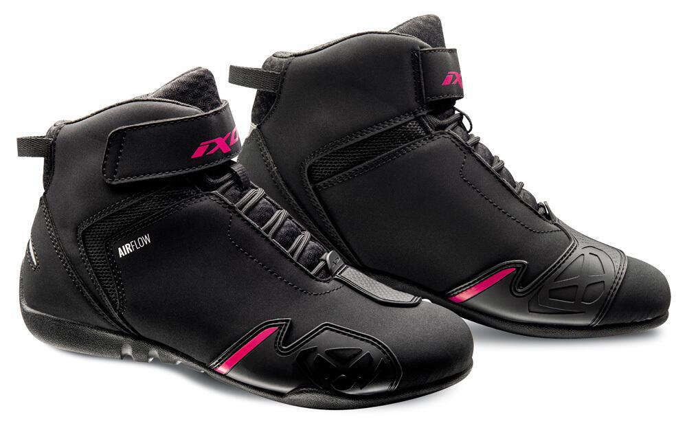 Scarpe moto donna Ixon GAMBLER LADY Nero Fucsia