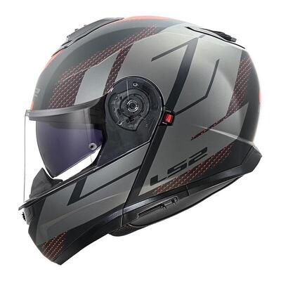 casco modulare LS2 Strobe II Code Nero Grigio