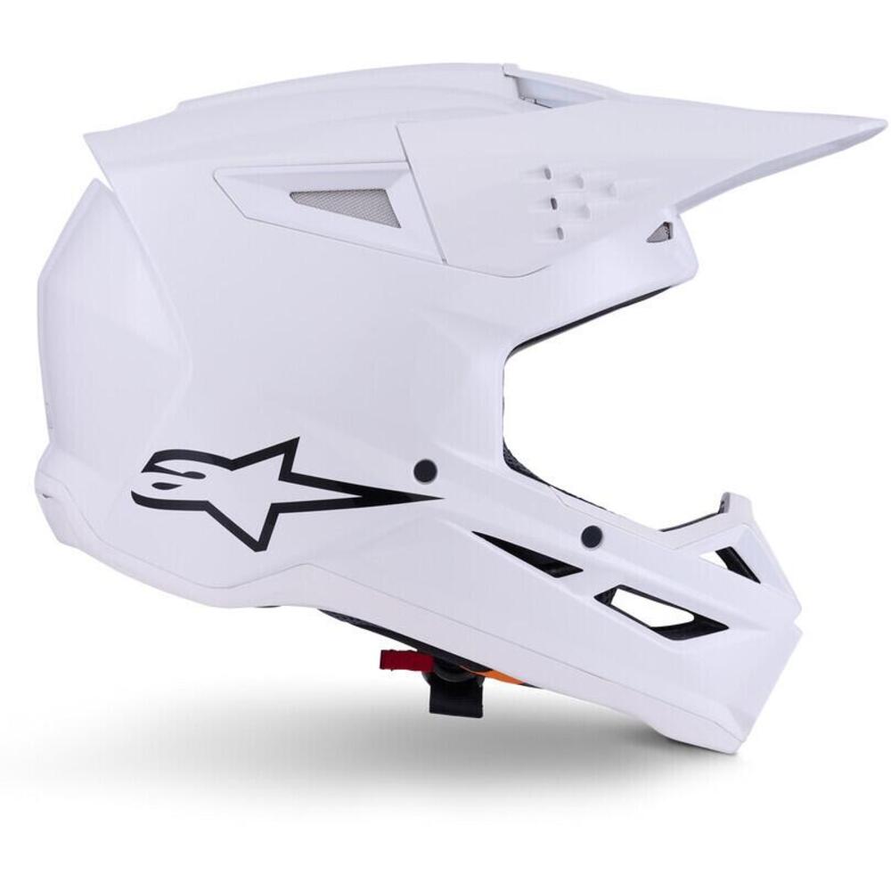 Casco Cross Alpinestars SM3 Solid Bianco Lucido