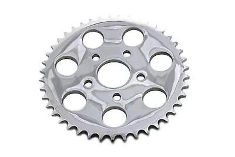 Corona finale cromata da 48 denti per Sportster da 