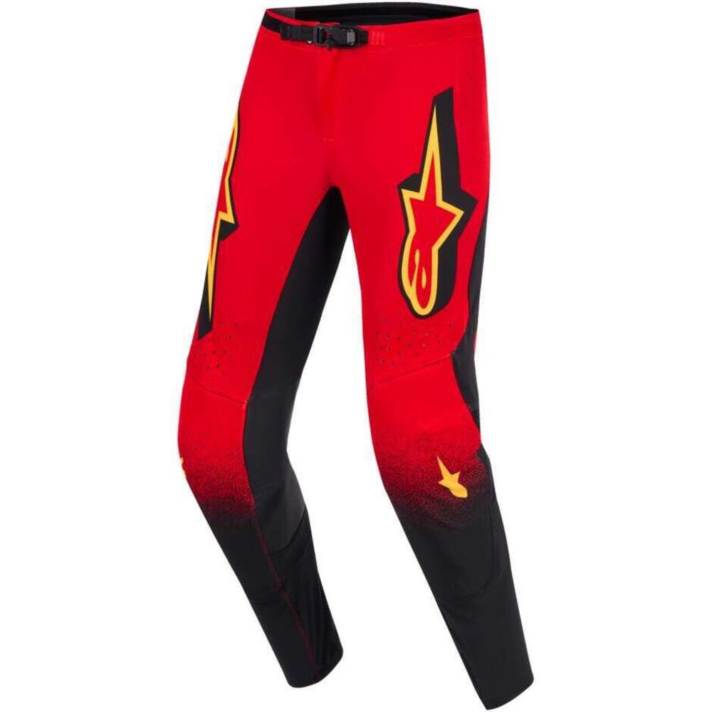 Pantaloni Cross Alpinestars Supertech Scenz Rosso