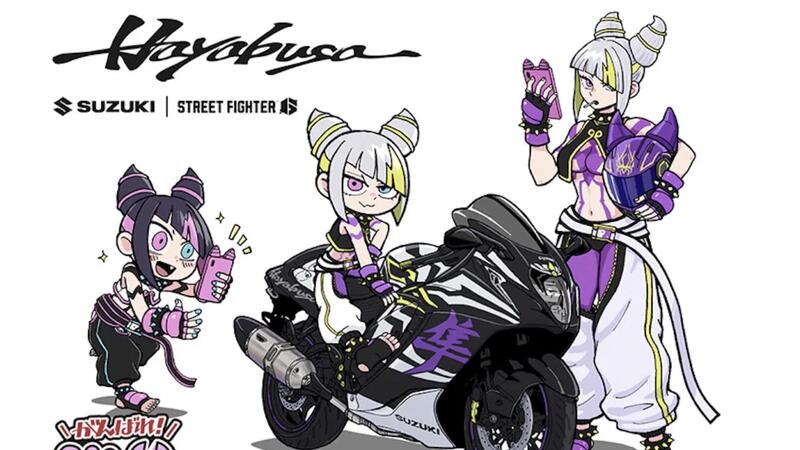 Una Suzuki Hayabusa ispirata al gioco Street Fighter 6
