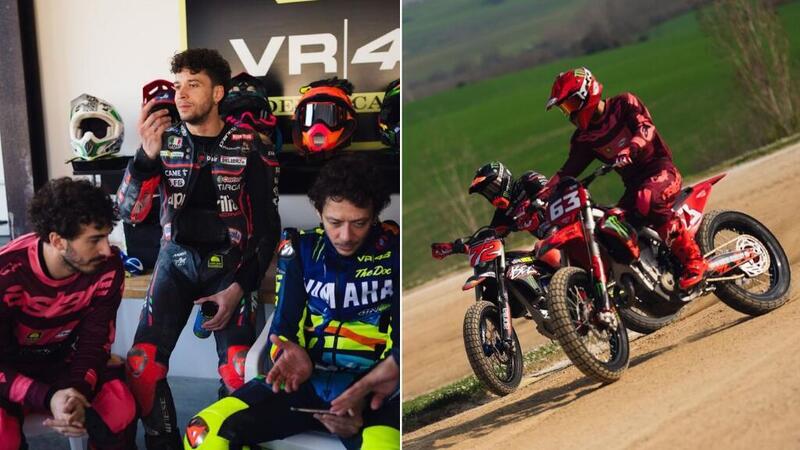 MotoGP 2026. Bagnaia e Bezzecchi al Ranch di Valentino Rossi: allenamento in vista del GP del Brasile