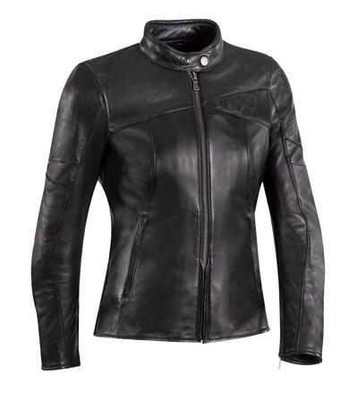 Giacca moto pelle donna CRANKY LADY nero Ixon
