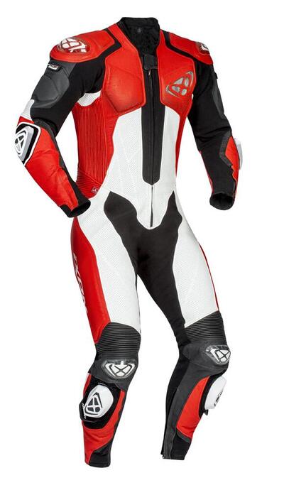 Tuta moto pelle intera Ixon VENDETTA EVO Nero Ross