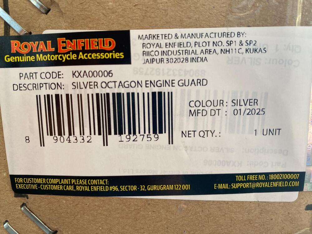 Protezione motore ottagonale Meteor e Classic 350 Royal Enfield (2)