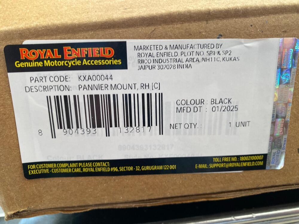 Staffa valigia laterale DX HNTR 350 Royal Enfield (2)