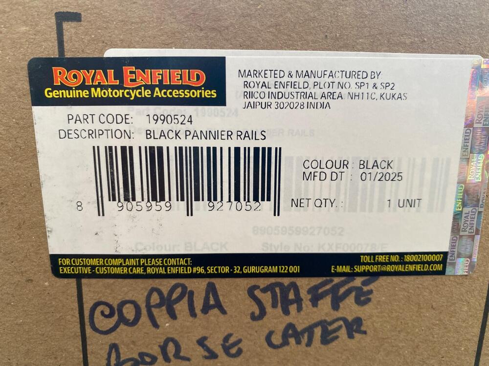 Coppia staffe borse Bear 650 Royal Enfield (2)
