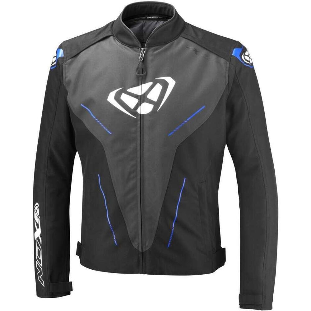 Giacca Moto Ixon Prodigy Noir Antracite Blu