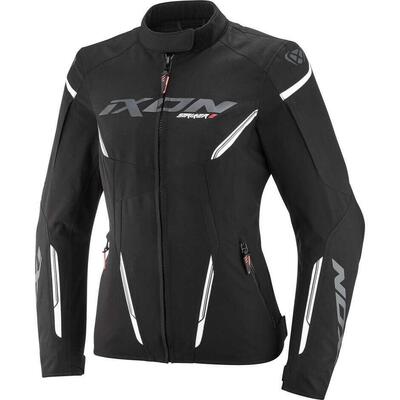 Giacca Moto Donna Ixon Striker 2 Lady Nero Bianco