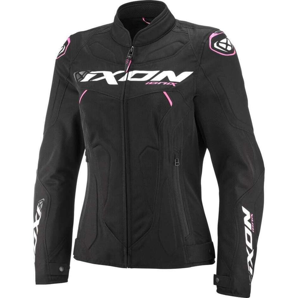 Giacca Moto Donna Estiva Ixon Ionix Lady Nero Rosa