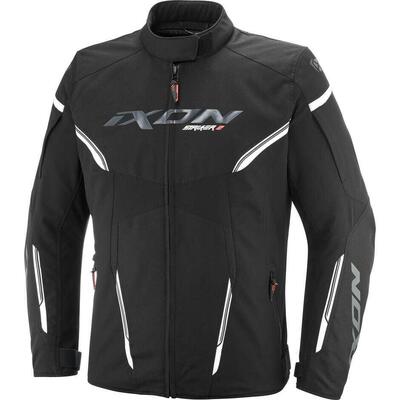 Giacca Moto Donna Ixon Striker 2 C-Size Nero Bianc