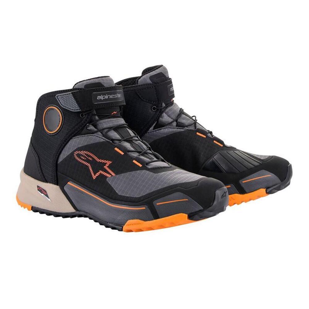 Scarpe moto Alpinestars CR-X DRYSTAR Nero Marrone