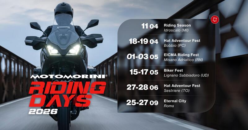 Moto Morini scalda i motori! Al via i Riding Days 2026, sei tappe per testare tutta la gamma