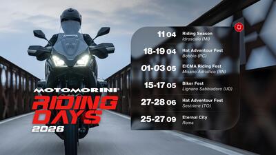 Moto Morini scalda i motori! Al via i Riding Days 2026, sei tappe per testare tutta la gamma
