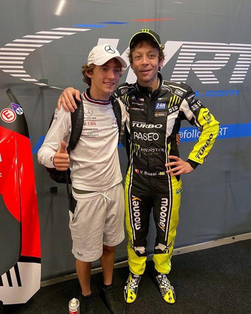 Kimi Antonelli e Valentino Rossi