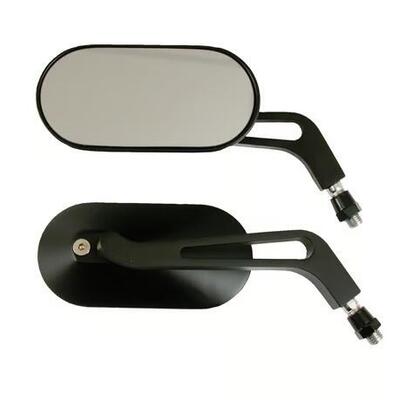 Specchietti Oval neri venduti in coppia Motorcycle 