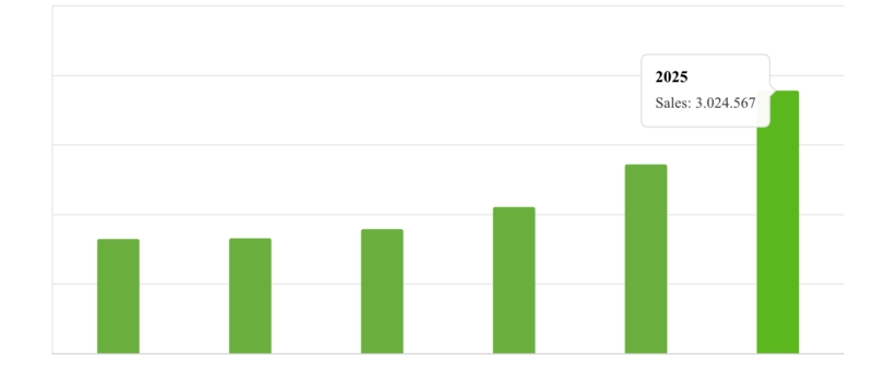 Andamento delle vendite negli anni