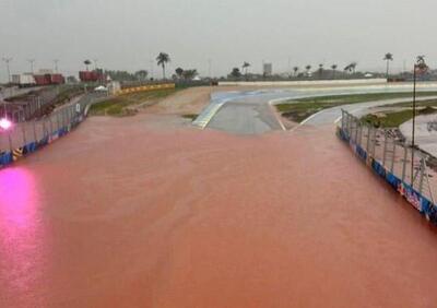 MotoGP 2026. GP del Brasile. Allarme meteo a Goiania: la pista è rimasta allagata. Ecco le condizioni del tracciato [GALLERY]
