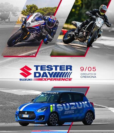 Suzuki Tester Day Experience: il 9 maggio al Cremona Circuit la passione scende in pista