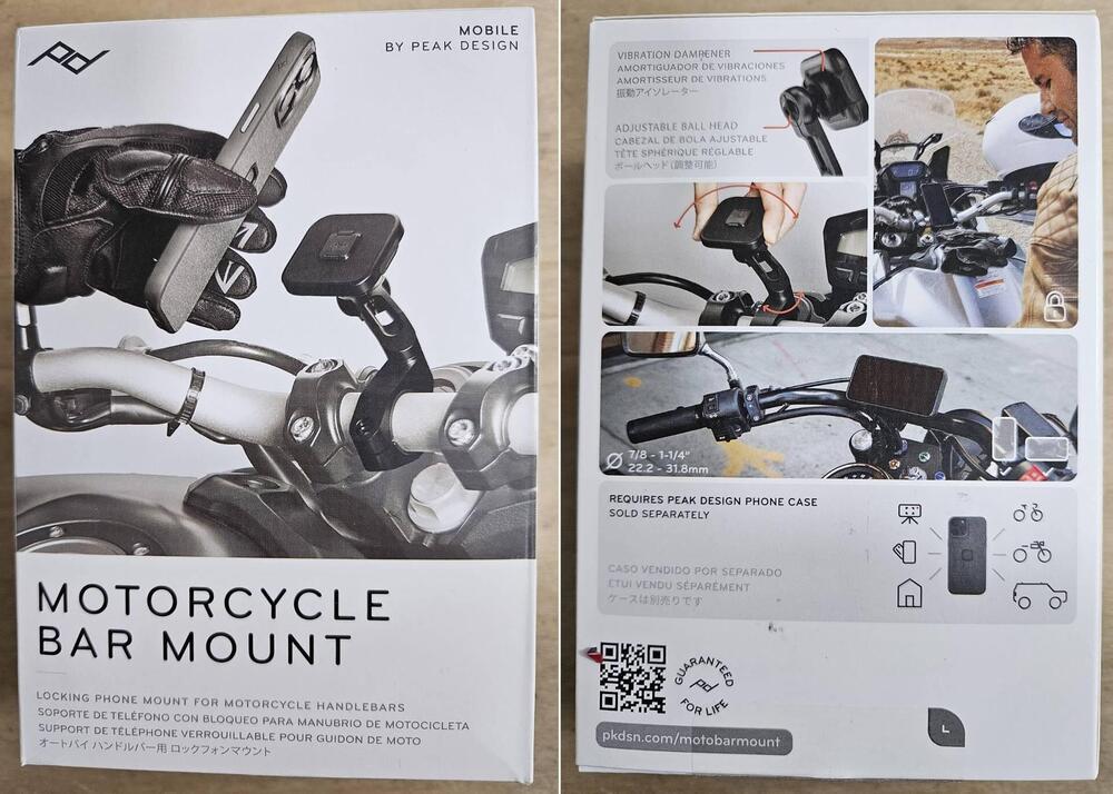 Porta telefono per moto o scooter Peack Design